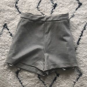 Black and White Shorts